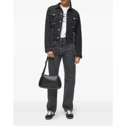 Jakker^Karl Lagerfeld Denimjakke med snøre Sort