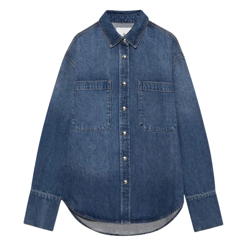 Bluser & Skjorter^Anine Bing Denimskjorte Blå