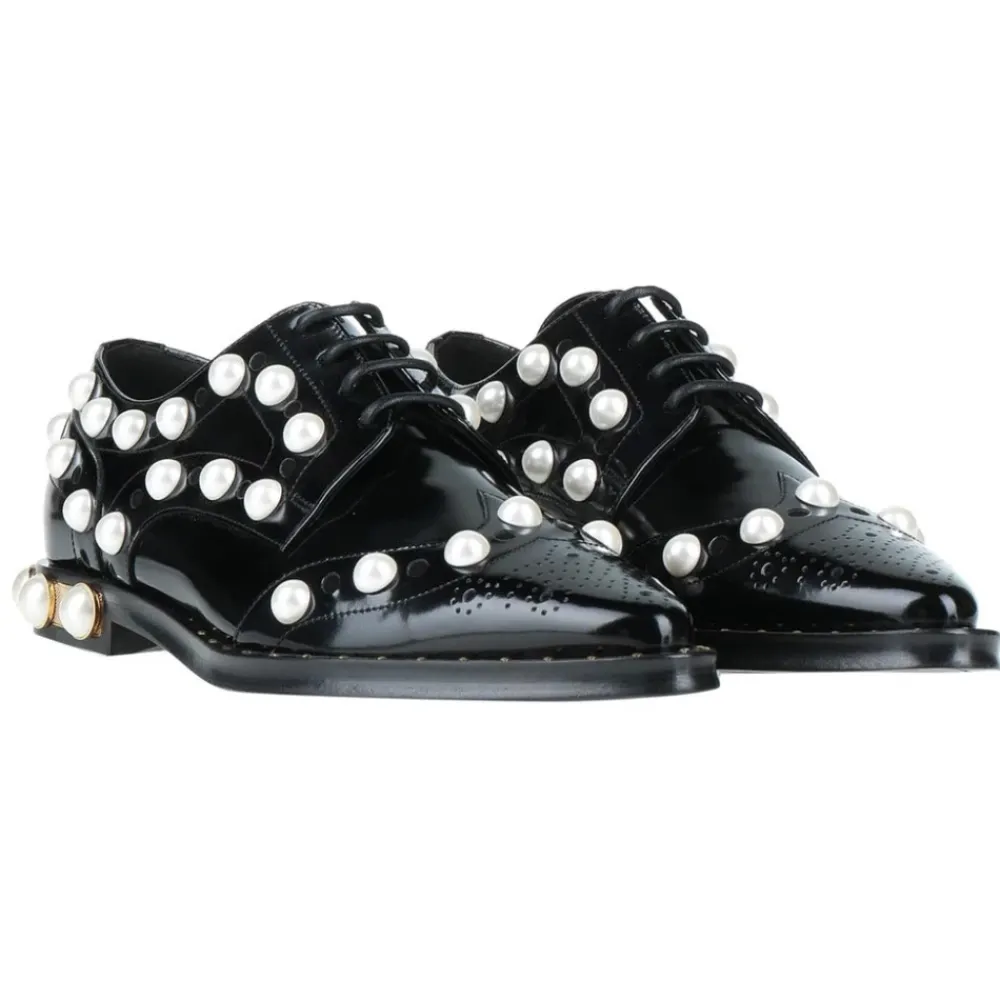 Snøresko<Dolce & Gabbana Derby Sort