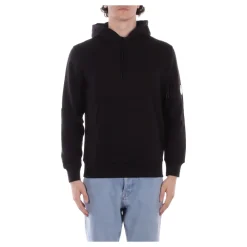 Trøjer^C.P. Company Diagonal Raised Fleece Hoodie Sort