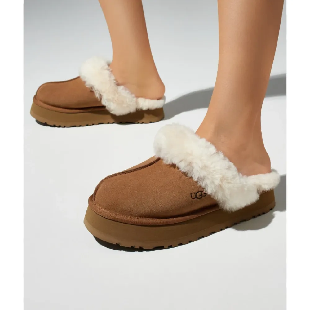 Hjemmesko^UGG Disquette Slipper Beige