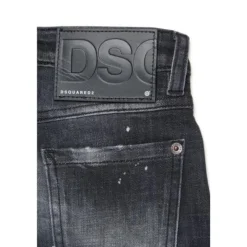 Underdele<Dsquared2 Distressed Jeans Sort