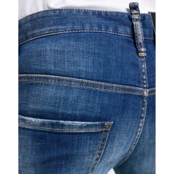 Jeans^Dsquared2 Distressed Slim Fit Jeans Blå