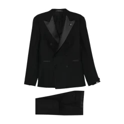 Jakkesæt<Tagliatore Dobbeltradet Smoking Suit Sort