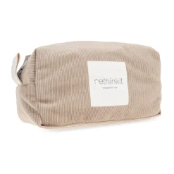 Toilettasker<Rethinkit Studios Dobbeltsidet kosmetiktaske med logo Beige