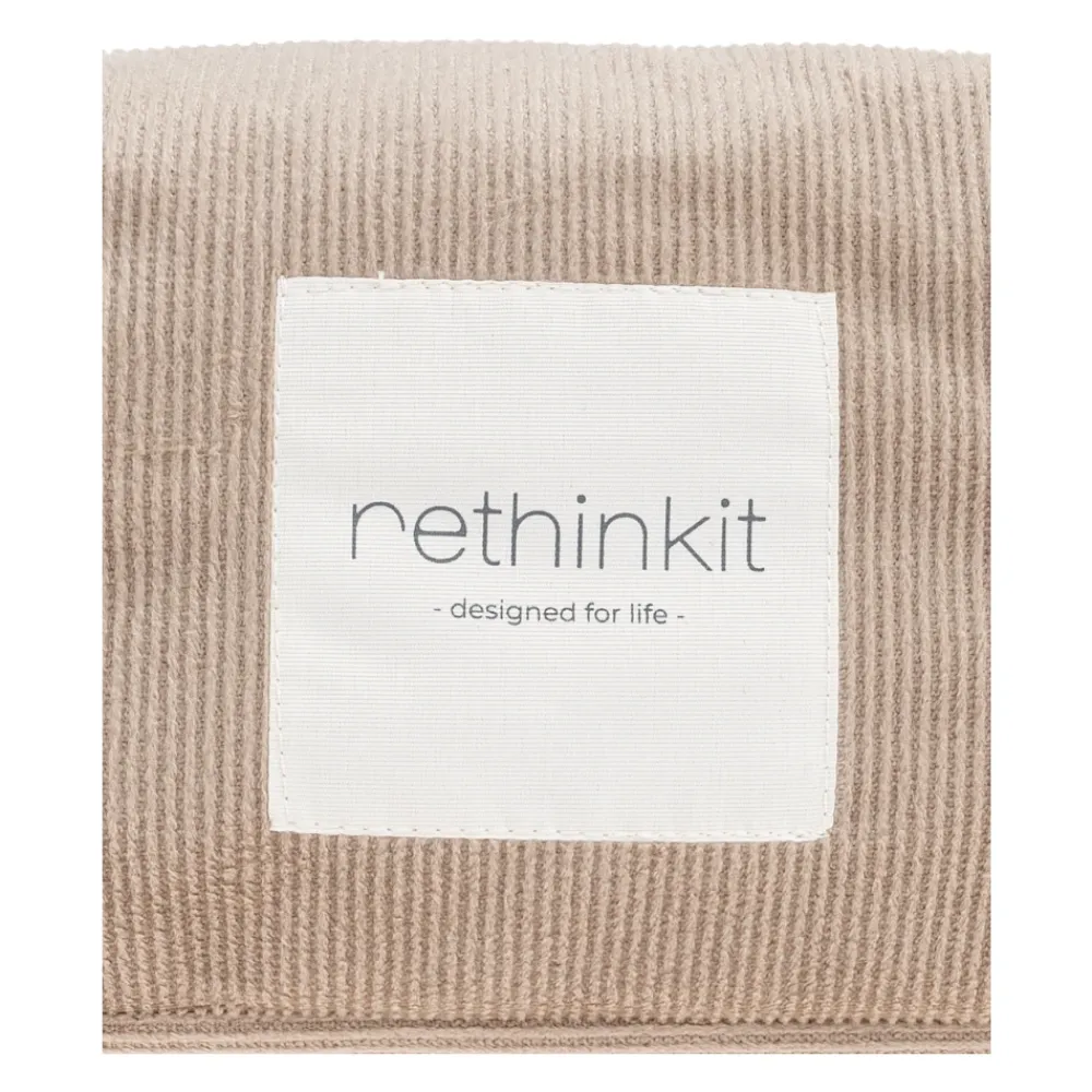 Toilettasker<Rethinkit Studios Dobbeltsidet kosmetiktaske med logo Beige