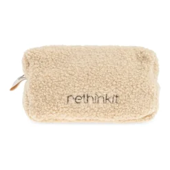 Toilettasker<Rethinkit Studios Dobbeltsidet kosmetiktaske med logo Beige