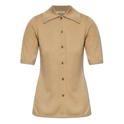 Striktrøjer & Sweatere<By Malene Birger Dotta kortærmet cardigan Beige
