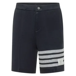 Underdele^Thom Browne Double Face Knit 4-Bar Bermuda Shorts Blå