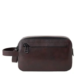 Tasker<Mulberry Double Zip Wash Case Brun