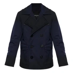 Frakker^Dsquared2 Double-Breasted Coat Blå