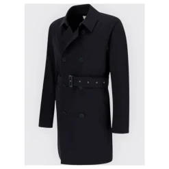 Frakker<Herno Double-Breasted Trench Coat Sort
