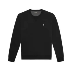 Trøjer|Sweatshirts<Polo Ralph Lauren Double-Knit Crew Neck Sweatshirt Sort