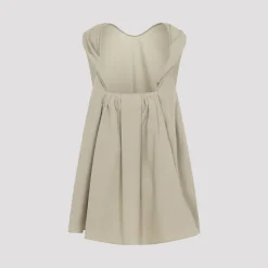 Kjoler<Carven Drape Back Top Beige