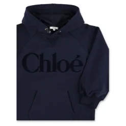 Kjoler & Nederdele^Chloé Dress Fleece Hoodie Logo Blå