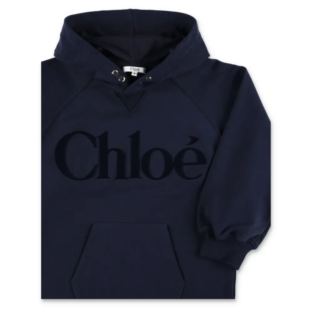 Kjoler & Nederdele^Chloé Dress Fleece Hoodie Logo Blå