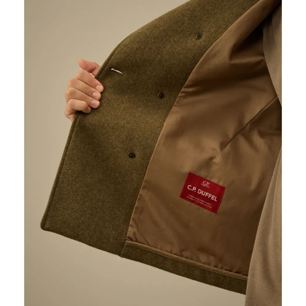 Frakker^C.P. Company Duffel Peacoat Undergrowth-M Brun
