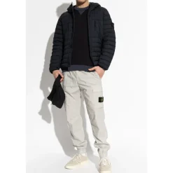 Jakker^Stone Island Dunjakke med Hætte Blå