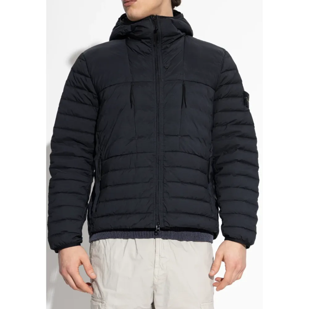 Jakker^Stone Island Dunjakke med Hætte Blå
