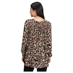 Bluser & Skjorter^Betty Barclay Dyr Print Plisseret Bluse Beige