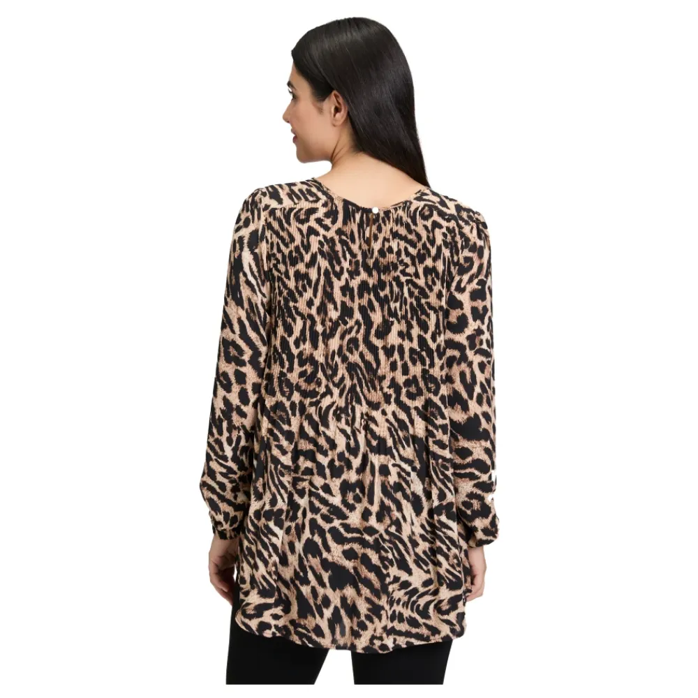 Bluser & Skjorter^Betty Barclay Dyr Print Plisseret Bluse Beige