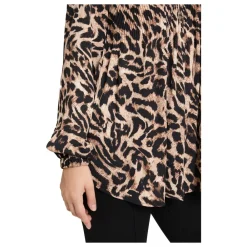 Bluser & Skjorter^Betty Barclay Dyr Print Plisseret Bluse Beige