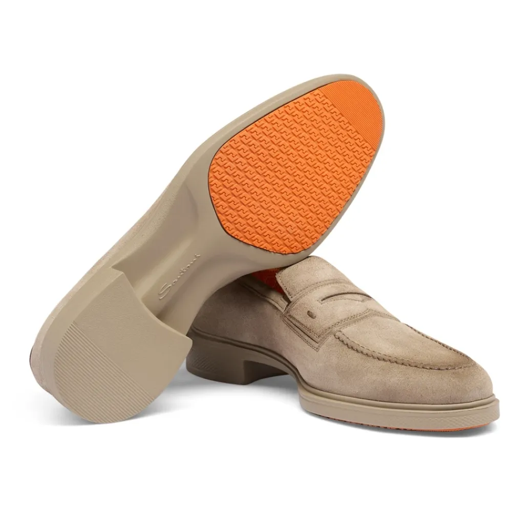 Loafers<Santoni Easy loafer Beige