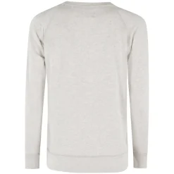 Sweatshirts^Marant étoile Ecru Sweatshirt med Velvet Logo Beige