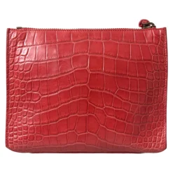 Clutch<Balenciaga Eksotisk Alligator Læder Clutch Rød