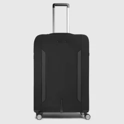 Kufferter^Piquadro Ekspanderbar stor kuffert med 4 hjul Sort
