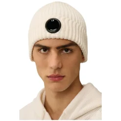 Huer, Kasketter & Hatte<C.P. Company Ekstrafin Merinould Lens Hue Hvid