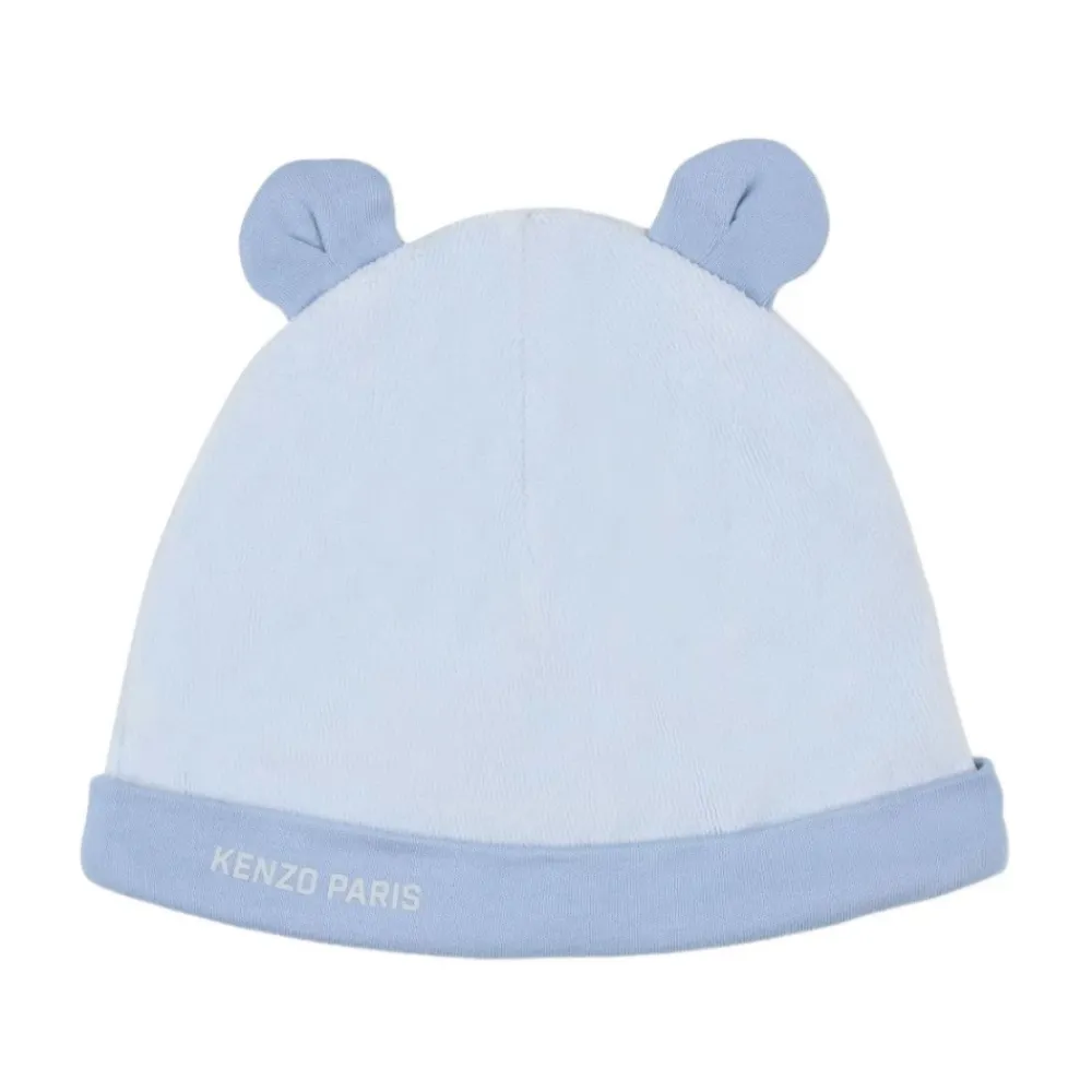 Bodystocking & Sæt^Kenzo Elefantprint Beanie og Bib Sæt Blå