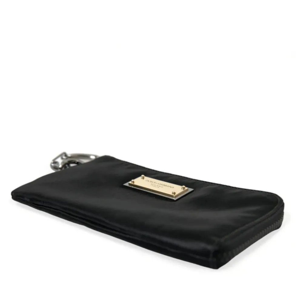 Clutch<Dolce & Gabbana Elegant Designer Taske Sort