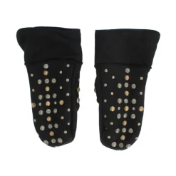 Handsker<Dolce & Gabbana Elegant gr uld handsker med nitter Grå