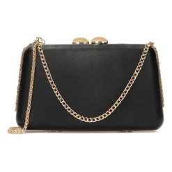 Clutch<Kazar Elegant hånd- og skulderkædehåndtaske Sort