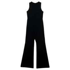 Jumpsuits<Elisabetta Franchi Elegant Jumpsuit Kjole Sort