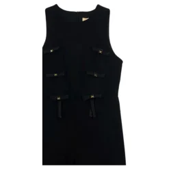 Jumpsuits<Elisabetta Franchi Elegant Jumpsuit Kjole Sort