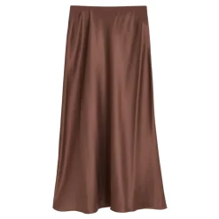 Nederdele<By Malene Birger Elegant Karaffel Maxi Nederdel Brun
