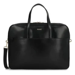 Laptop Tasker<Kazar Elegant læder computertaske Sort