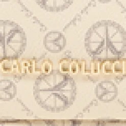 Toilettasker<Carlo Colucci Elegant Logo Print Kosmetikpose Beige