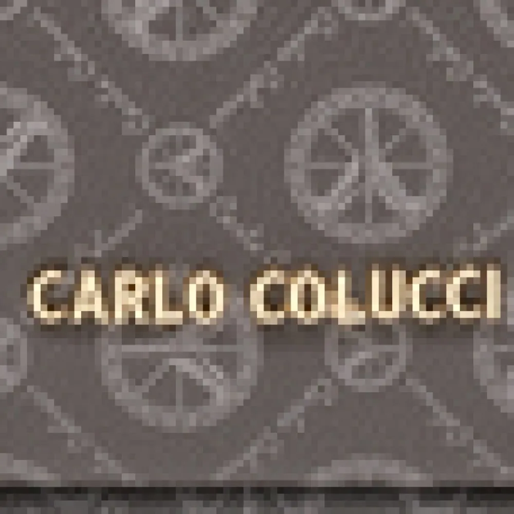 Toilettasker<Carlo Colucci Elegant Logo Print Kosmetikpose Grå