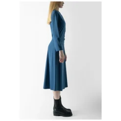 Kjoler<Weekend Max Mara Elegant Midi Kjole med Bådhals Blå
