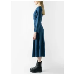 Kjoler<Weekend Max Mara Elegant Midi Kjole med Bådhals Blå