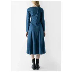 Kjoler<Weekend Max Mara Elegant Midi Kjole med Bådhals Blå
