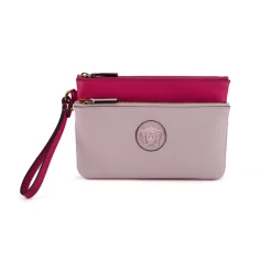 Clutch^Versace Elegant Læder Pung Clutch Pink