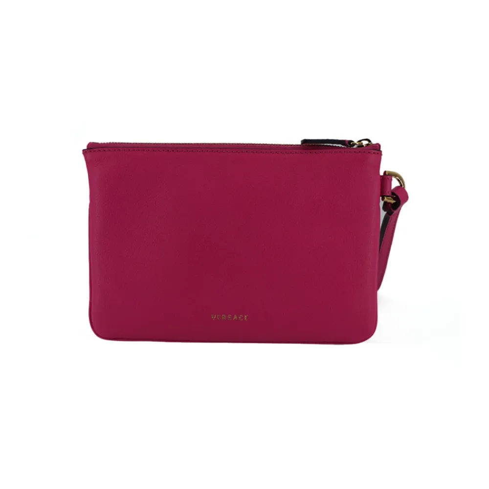 Clutch^Versace Elegant Læder Pung Clutch Pink