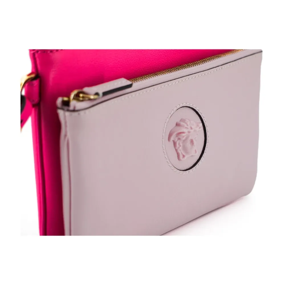 Clutch^Versace Elegant Læder Pung Clutch Pink