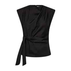 Bluser & Skjorter^Co'Couture Elegant Plisseret Top Sort