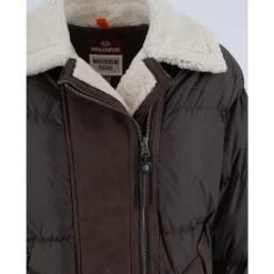 Jakker<Parajumpers Elegant Shearling Dunjakke Brun