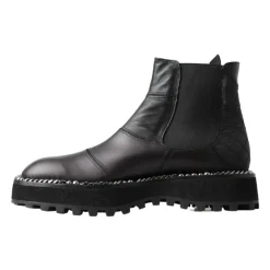 Chelsea Boots^Dolce & Gabbana Elegant Ankel Stretch Støvler Sort